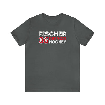 Fischer 36 Detroit Hockey Grafitti Wall Design Unisex T-Shirt