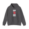 Copp 18 Detroit Hockey Red Vertical Design Unisex Hooded Sweatshirt