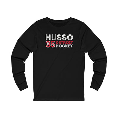 Husso 35 Detroit Hockey Grafitti Wall Design Unisex Jersey Long Sleeve Shirt
