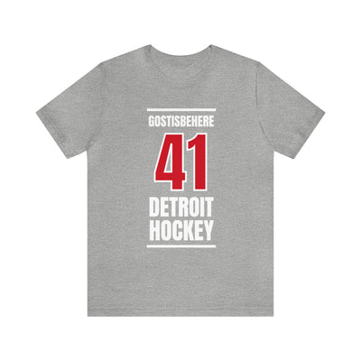 Gostisbehere 41 Detroit Hockey Red Vertical Design Unisex T-Shirt