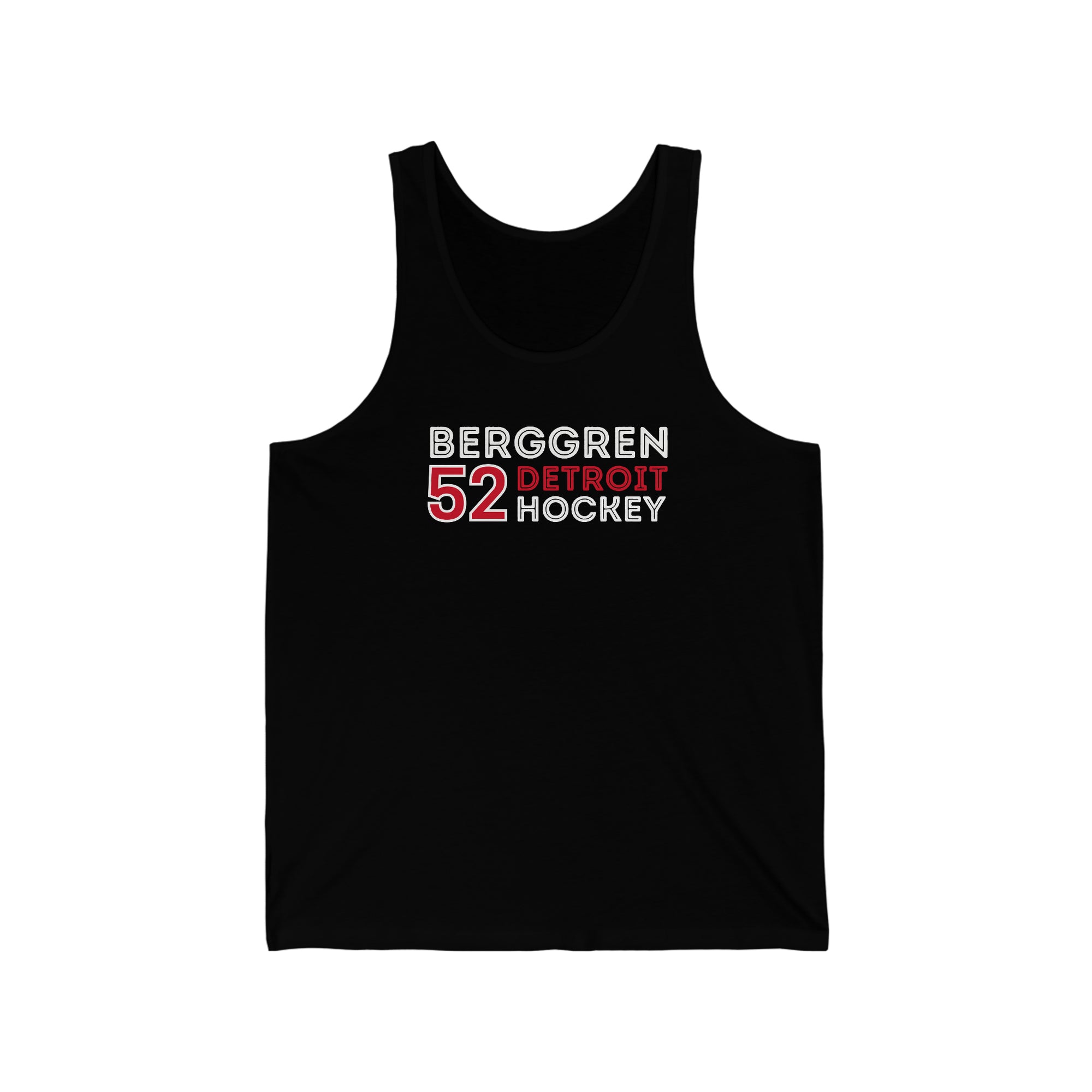 Berggren 52 Detroit Hockey Grafitti Wall Design Unisex Jersey Tank Top