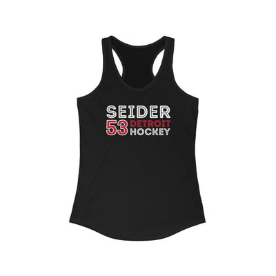 Seider 53 Detroit Hockey Grafitti Wall Design Women's Ideal Racerback Tank Top