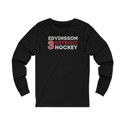 Edvinsson 3 Detroit Hockey Grafitti Wall Design Unisex Jersey Long Sleeve Shirt