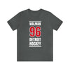 Walman 96 Detroit Hockey Red Vertical Design Unisex T-Shirt