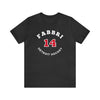 Fabbri 14 Detroit Hockey Number Arch Design Unisex T-Shirt