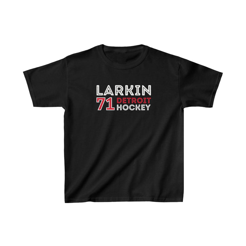 Larkin 71 Detroit Hockey Grafitti Wall Design Kids Tee