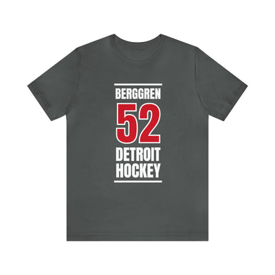 Berggren 52 Detroit Hockey Red Vertical Design Unisex T-Shirt