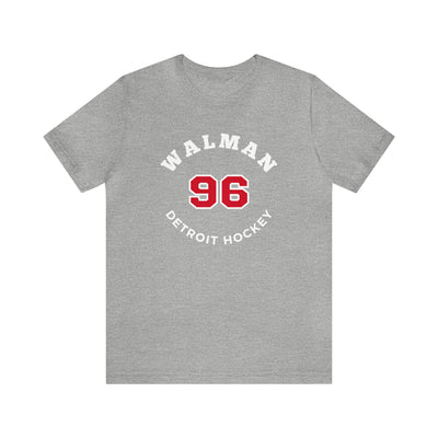 Walman 96 Detroit Hockey Number Arch Design Unisex T-Shirt