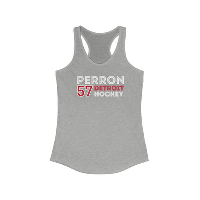 Perron 57 Detroit Hockey Grafitti Wall Design Women's Ideal Racerback Tank Top