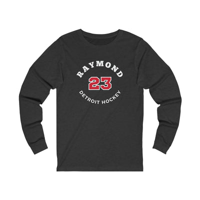 Raymond 23 Detroit Hockey Number Arch Design Unisex Jersey Long Sleeve Shirt