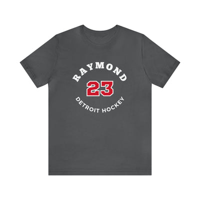 Raymond 23 Detroit Hockey Number Arch Design Unisex T-Shirt
