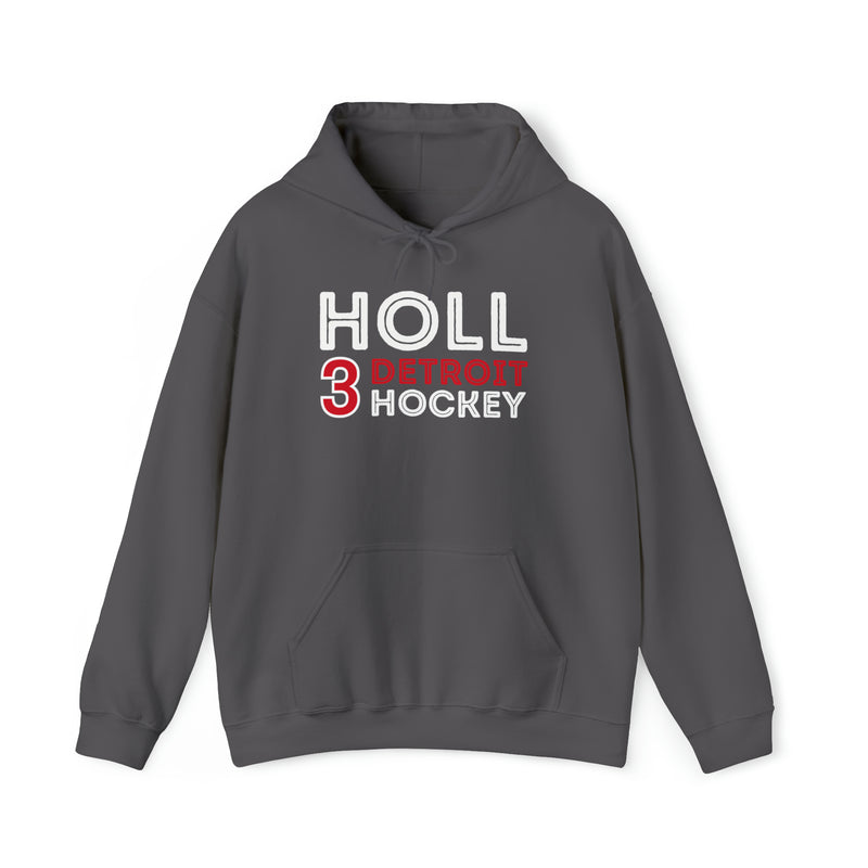 Holl 3 Detroit Hockey Grafitti Wall Design Unisex Hooded Sweatshirt