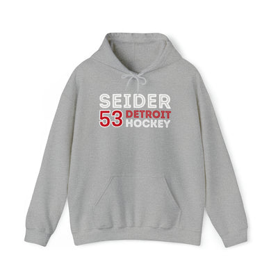 Seider 53 Detroit Hockey Grafitti Wall Design Unisex Hooded Sweatshirt