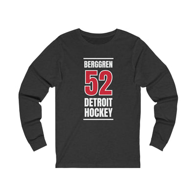 Berggren 52 Detroit Hockey Red Vertical Design Unisex Jersey Long Sleeve Shirt