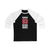 DeBrincat 93 Detroit Hockey Red Vertical Design Unisex Tri-Blend 3/4 Sleeve Raglan Baseball Shirt