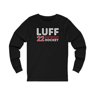 Luff 22 Detroit Hockey Grafitti Wall Design Unisex Jersey Long Sleeve Shirt