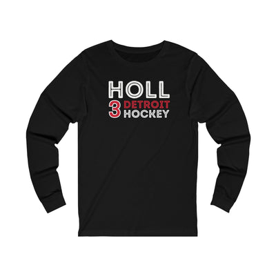 Holl 3 Detroit Hockey Grafitti Wall Design Unisex Jersey Long Sleeve Shirt