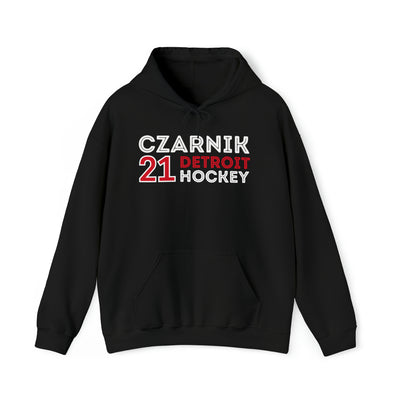 Czarnik 21 Detroit Hockey Grafitti Wall Design Unisex Hooded Sweatshirt
