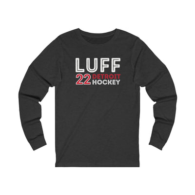 Luff 22 Detroit Hockey Grafitti Wall Design Unisex Jersey Long Sleeve Shirt