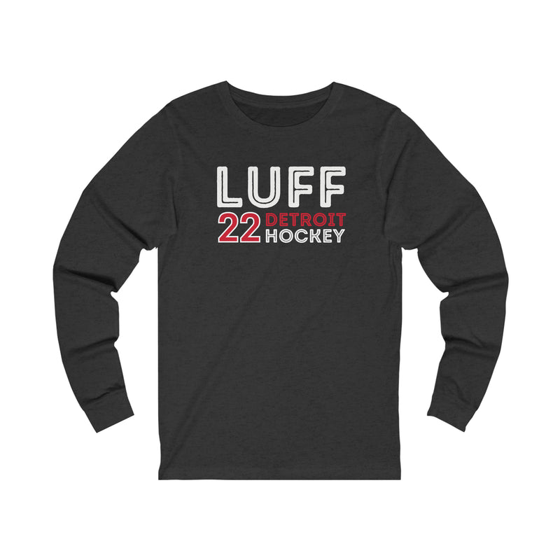 Luff 22 Detroit Hockey Grafitti Wall Design Unisex Jersey Long Sleeve Shirt