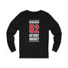 Berggren 52 Detroit Hockey Red Vertical Design Unisex Jersey Long Sleeve Shirt
