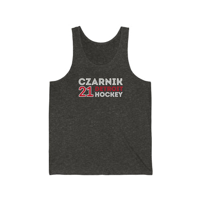 Czarnik 21 Detroit Hockey Grafitti Wall Design Unisex Jersey Tank Top
