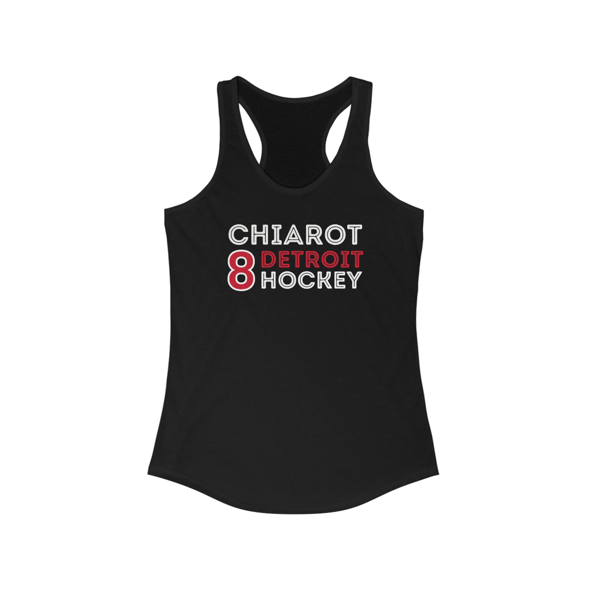 Chiarot 8 Detroit Hockey Grafitti Wall Design Women's Ideal Racerback Tank Top