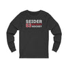 Seider 53 Detroit Hockey Grafitti Wall Design Unisex Jersey Long Sleeve Shirt
