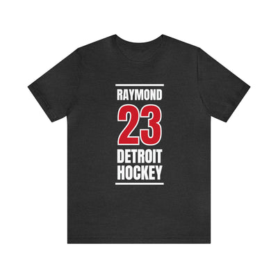 Raymond 23 Detroit Hockey Red Vertical Design Unisex T-Shirt