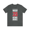 Husso 35 Detroit Hockey Red Vertical Design Unisex T-Shirt
