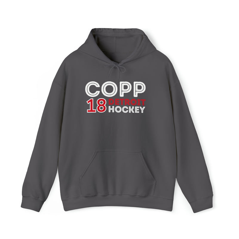 Copp 18 Detroit Hockey Grafitti Wall Design Unisex Hooded Sweatshirt