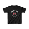 Perron 57 Detroit Hockey Number Arch Design Kids Tee