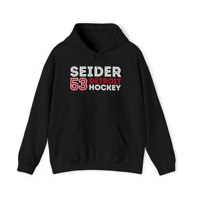 Seider 53 Detroit Hockey Grafitti Wall Design Unisex Hooded Sweatshirt