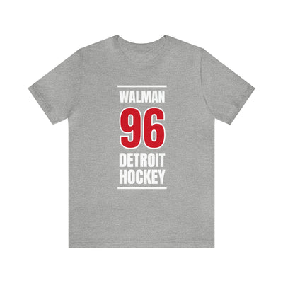 Walman 96 Detroit Hockey Red Vertical Design Unisex T-Shirt