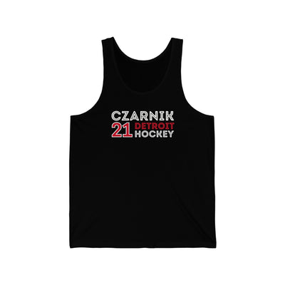 Czarnik 21 Detroit Hockey Grafitti Wall Design Unisex Jersey Tank Top