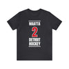 Maatta 2 Detroit Hockey Red Vertical Design Unisex T-Shirt