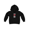 Rasmussen 27 Detroit Hockey Red Vertical Design Youth Hooded Sweatshirt