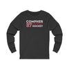 Compher 37 Detroit Hockey Grafitti Wall Design Unisex Jersey Long Sleeve Shirt