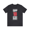 Copp 18 Detroit Hockey Red Vertical Design Unisex T-Shirt