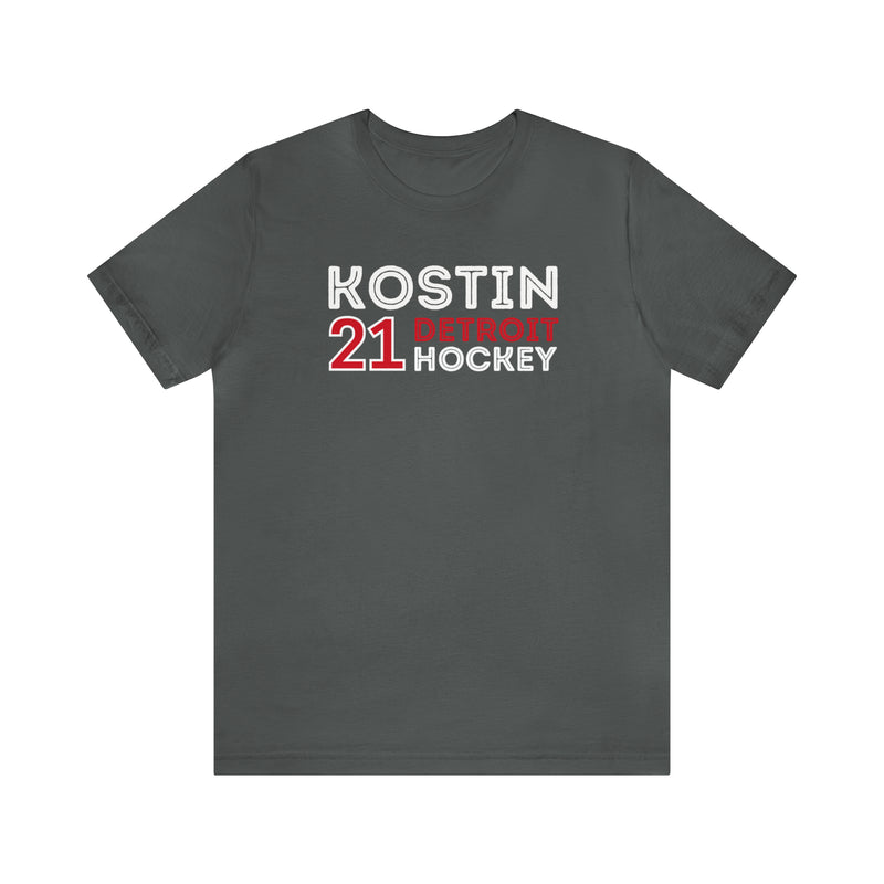 Kostin 21 Detroit Hockey Grafitti Wall Design Unisex T-Shirt