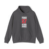 Perron 57 Detroit Hockey Red Vertical Design Unisex Hooded Sweatshirt