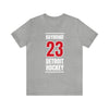 Raymond 23 Detroit Hockey Red Vertical Design Unisex T-Shirt