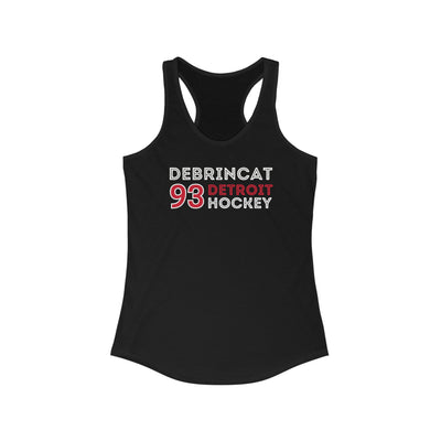 DeBrincat 93 Detroit Hockey Grafitti Wall Design Women's Ideal Racerback Tank Top