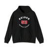 Seider 53 Detroit Hockey Number Arch Design Unisex Hooded Sweatshirt