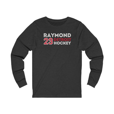 Raymond 23 Detroit Hockey Grafitti Wall Design Unisex Jersey Long Sleeve Shirt