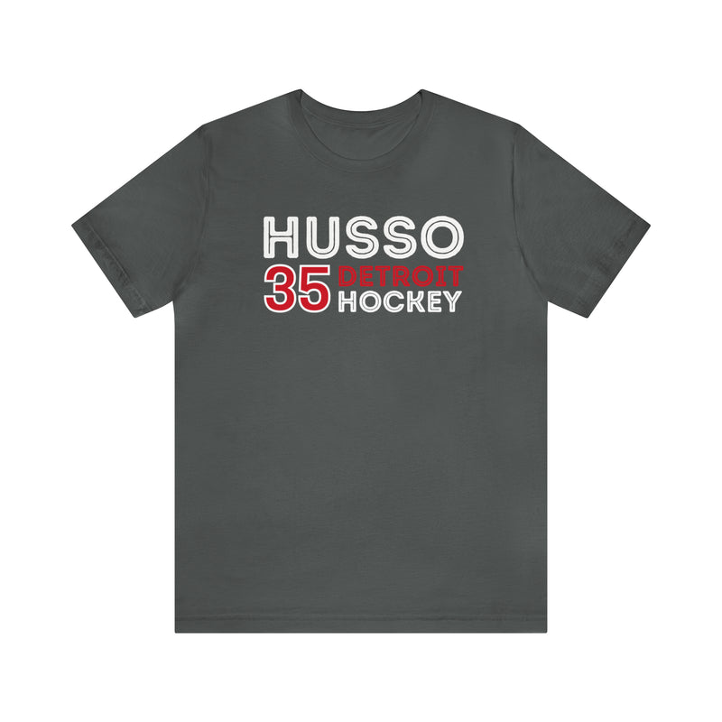 Husso 35 Detroit Hockey Grafitti Wall Design Unisex T-Shirt