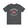 Czarnik 21 Detroit Hockey Number Arch Design Unisex T-Shirt