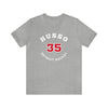 Husso 35 Detroit Hockey Number Arch Design Unisex T-Shirt