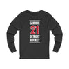 Czarnik 21 Detroit Hockey Red Vertical Design Unisex Jersey Long Sleeve Shirt
