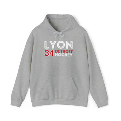 Lyon 34 Detroit Hockey Grafitti Wall Design Unisex Hooded Sweatshirt